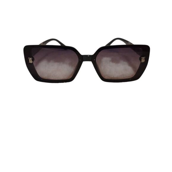 Fashion Checkered Pattern Black Frame Sunglasses - Picture 2 of 10